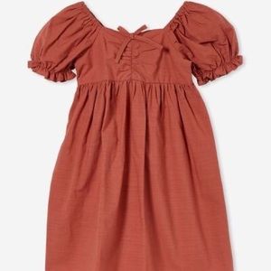 NWT Cotton On Kids Girls Phoebe Puff Sleeve Dress 9Y-10Y